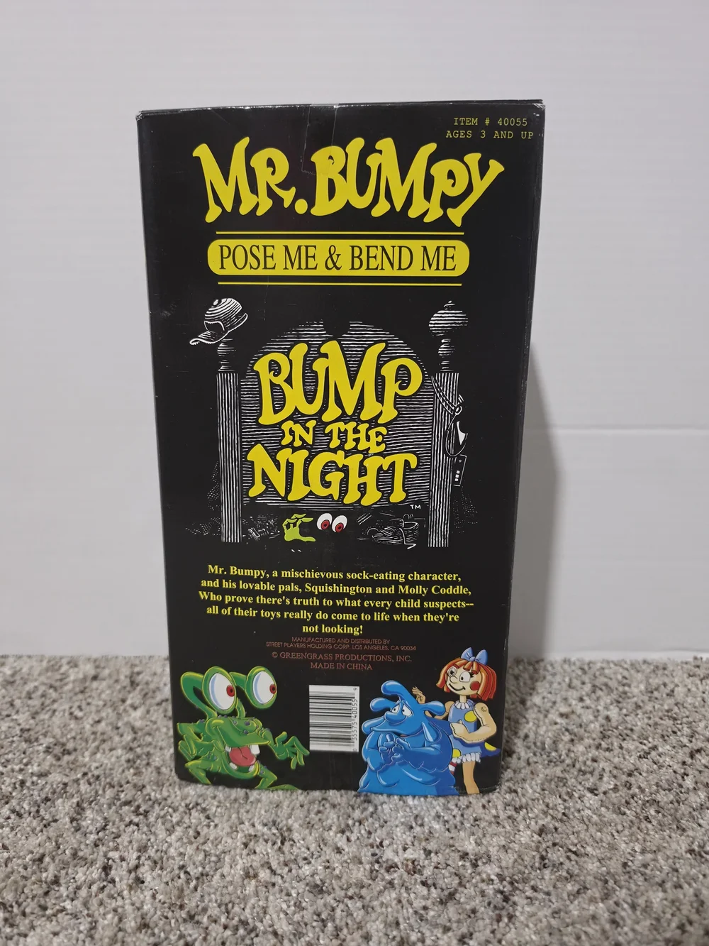 Vintage 1990s ABC Bump In The Night Mr. Bumpy Plush Large 1994 NEW IN BOX